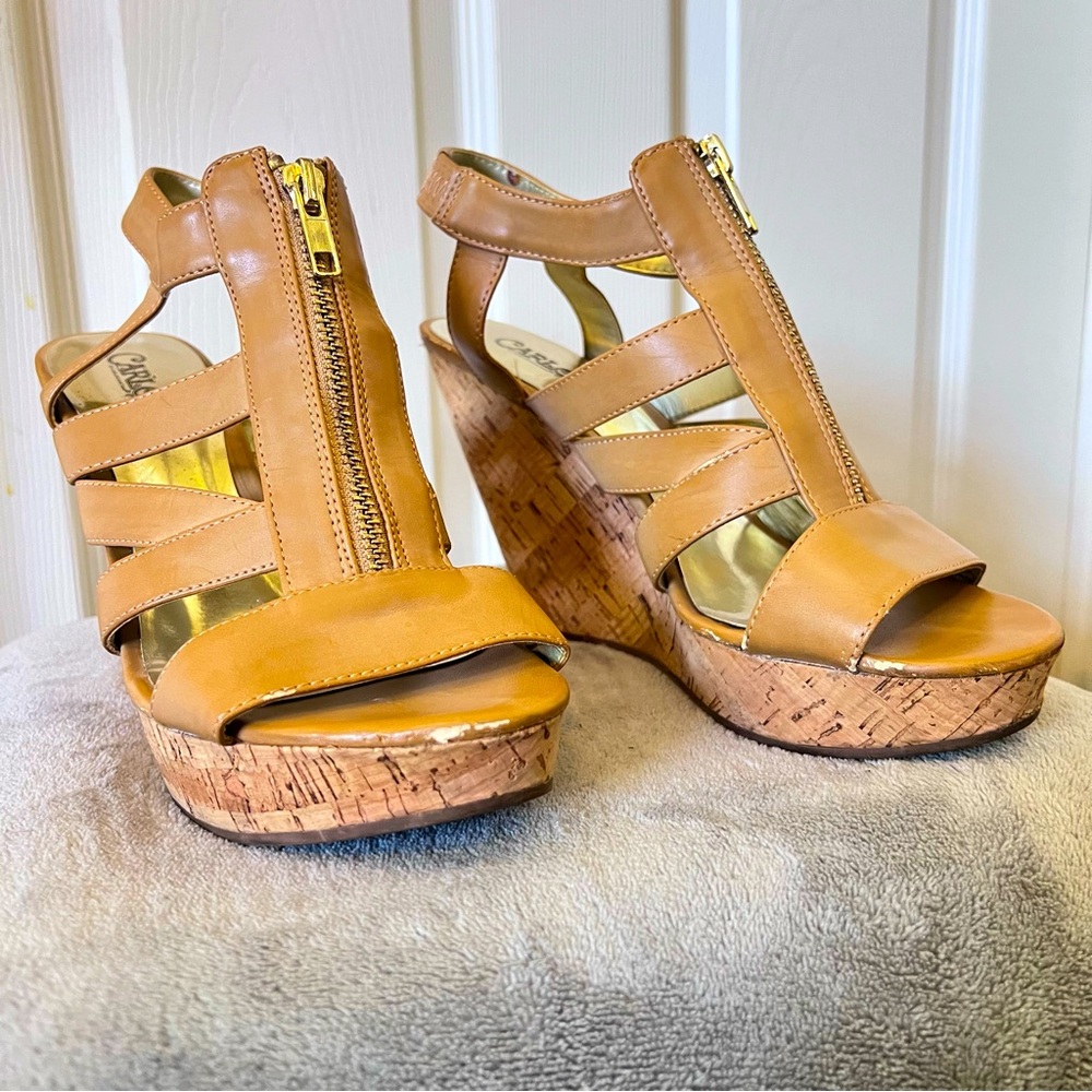 Carlos summer Wedges *possibly size 8*